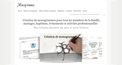 Desktop Screenshot of monogrammes.eu
